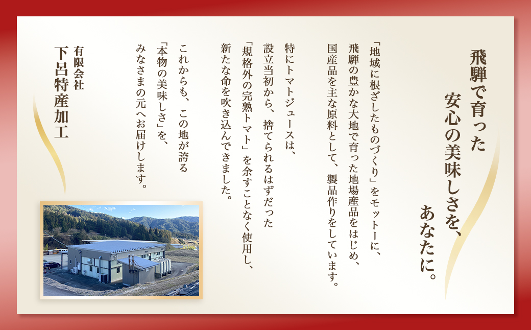 下呂温泉 トマトジュースセット (ビン入り 550ml×6本) 野菜飲料 とまと【12-2】