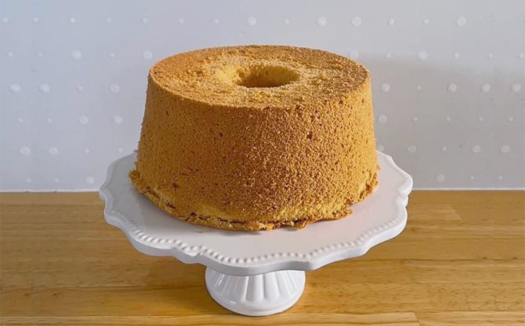 シフォンケーキ（天領甘酒プレーン）1ホール 8カット（ 1カット15g）計 120g【96-7】