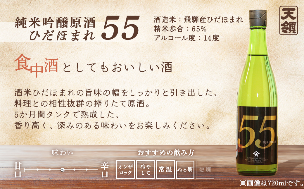 【天領酒造】「純米 飲みくらべ」Cセット お酒 日本酒 下呂温泉【2-13】
