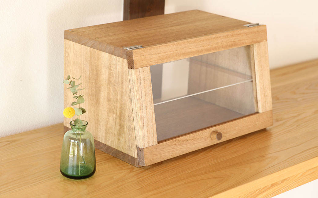 ショーケース（高さ25㎝　幅40㎝　奥行29㎝）棚 飾り棚【62-19】