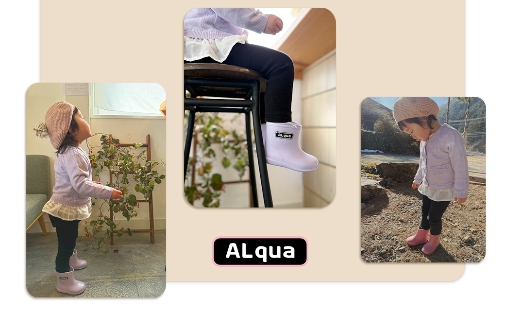 【くすみパープル】【下呂市限定デザイン】子ども用 長靴（サイズ15cm）ショート丈 高さ 12.0cm くすみカラー ながぐつ レインブーツ キッズ 子供 15センチ 子供用 日本製 下呂市【アルクア飛騨】【112-3【5】】 【パープル】 15cm