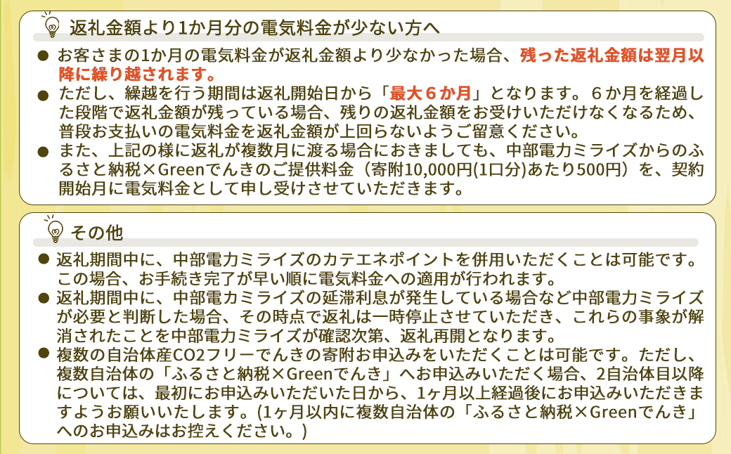 下呂市産CO2フリーでんき 30,000円コース（注：お申込み前に申込条件を必ずご確認ください）中部電力ミライズ 電気 電力 中電 中部電力 中部 電気代 電気料金 下呂市 岐阜県 愛知県 三重県 静岡県 長野県 ふるさと でんき【115-2】 30,000円コース