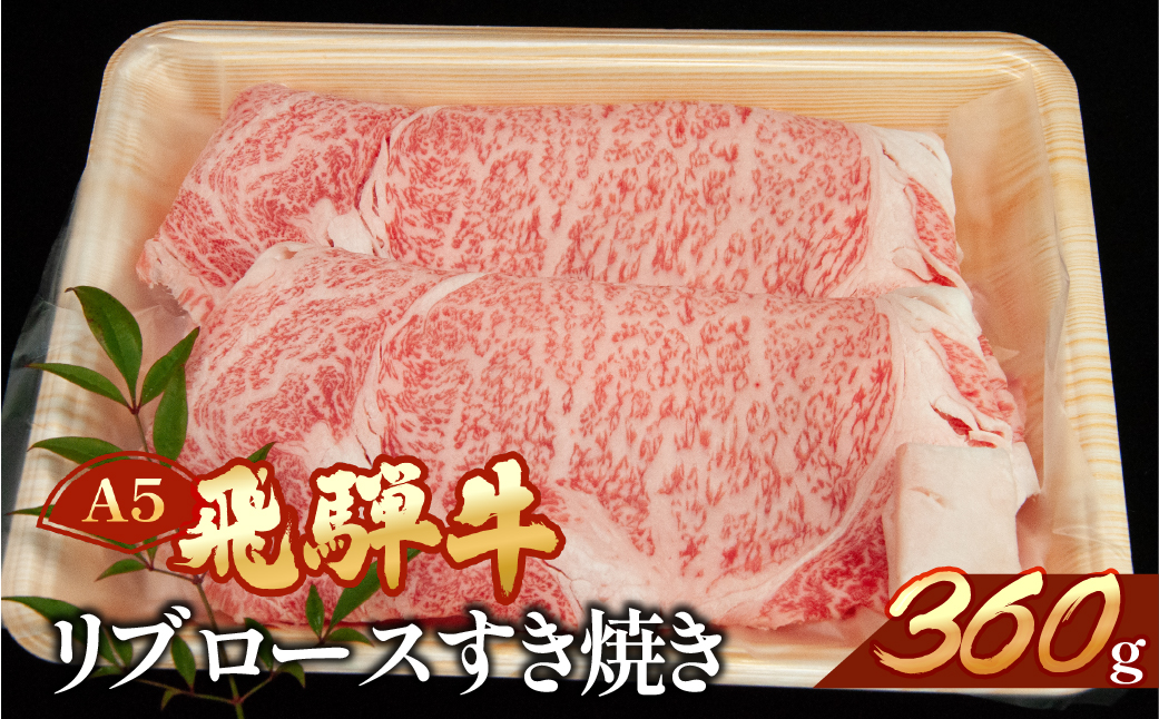 【冷凍】飛騨牛リブロースすき焼きセット 360g【11-10】