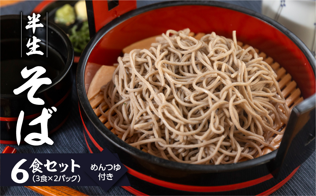【訳あり】簡易包装 半生そば 3食×2パック めんつゆ付き 6食セット【丸中製麺所】 自家製麺 飛騨 下呂市 蕎麦 そば ざるそば かけ蕎麦 ざる蕎麦 生蕎麦【29-8】 半生そば 3食×2パック めんつゆ付き 6食セット