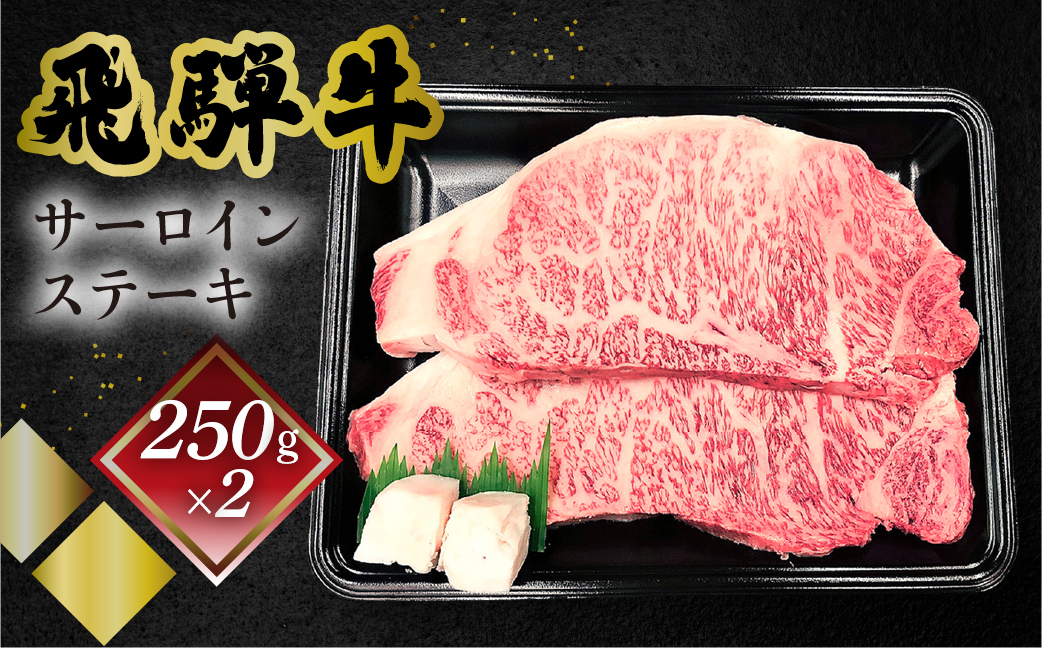 【冷凍】菊の井 飛騨牛サーロインステーキ 250g×2 牛肉 ブランド牛【70-12】 250g×2