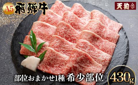 A5飛騨牛希少部位 おまかせ1種 430g いちぼ みすじ ともさんかく[冷凍] 飛騨牛 牛肉 赤身 ブランド牛 肉ギフト やきにく 焼き肉 焼肉用 [11-1015]