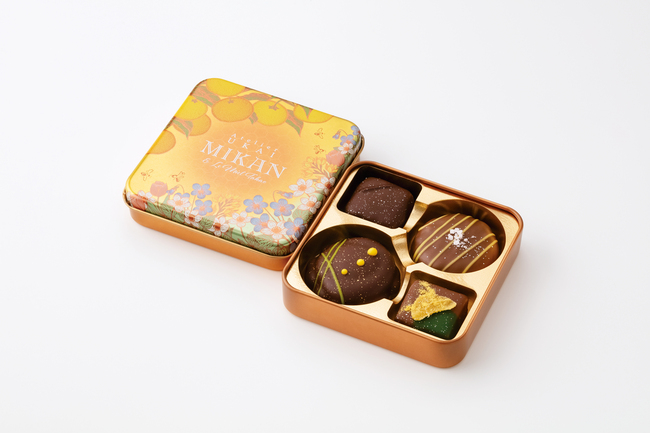 南濃みかんショコラセレクション(4缶) フールセック・小缶(2缶) 菓子 お菓子 焼き菓子 セット 詰め合わせ チョコレート クッキー ショコラ 岐阜 海津市