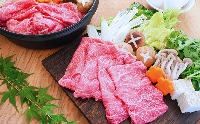 【飛騨牛】海津市産モモしゃぶしゃぶすき焼き用スライス 
