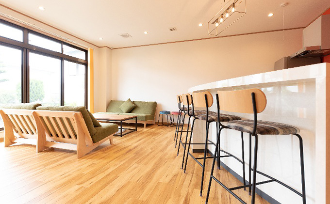 バーカウンターチェア　チェック/ブラウン