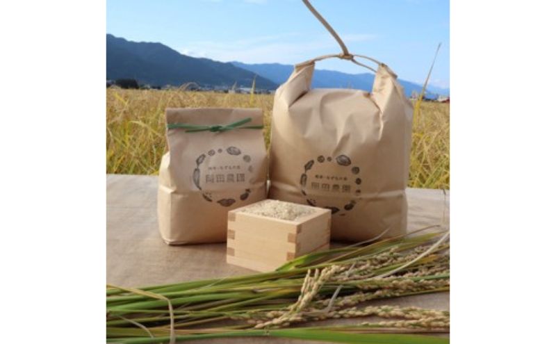 栽培期間中　農薬・化学肥料不使用で育てたお米/ハツシモ/米/玄米/毎月5キロ/定期便/６か月連続発送/計30キロ