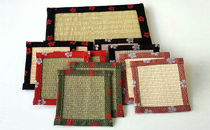 HANA咲く畳コ－スタ－花台ブラックセット