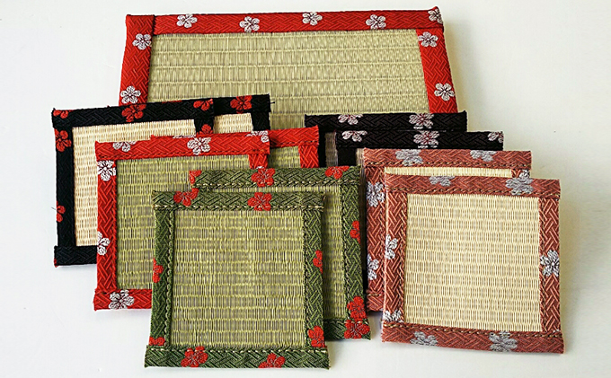 HANA咲く畳コ－スタ－花台レッドセット