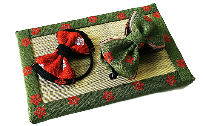 畳縁アクセサリ－縁結びセット（グリ－ン）