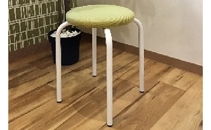 スイーツカラーのミニスツール（イス）　ライム