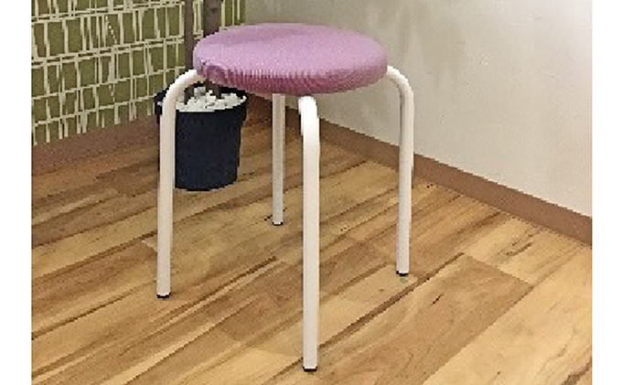 スイーツカラーのミニスツール（イス）　ラベンダー