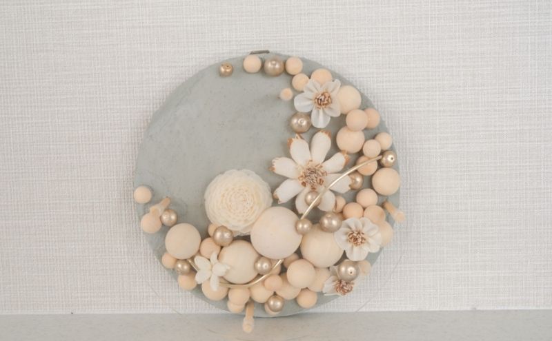 ウォールデコ/サークル(1) インテリア オリジナル 立体インテリア 壁 装飾 花 フラワー ウッド  おしゃれ ギフト プレゼント 岐阜県 海津市