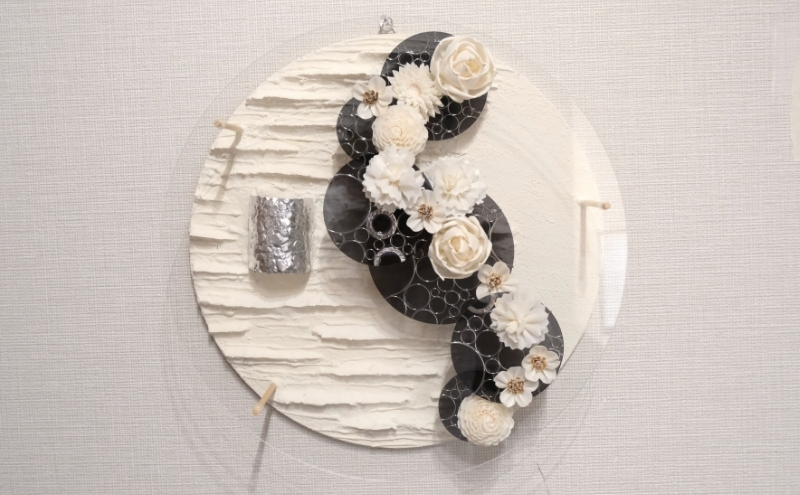 ウォールデコ/サークル(3) インテリア オリジナル 立体インテリア 壁 装飾 花 フラワー アクリル 金属  おしゃれ ギフト プレゼント 岐阜県 海津市