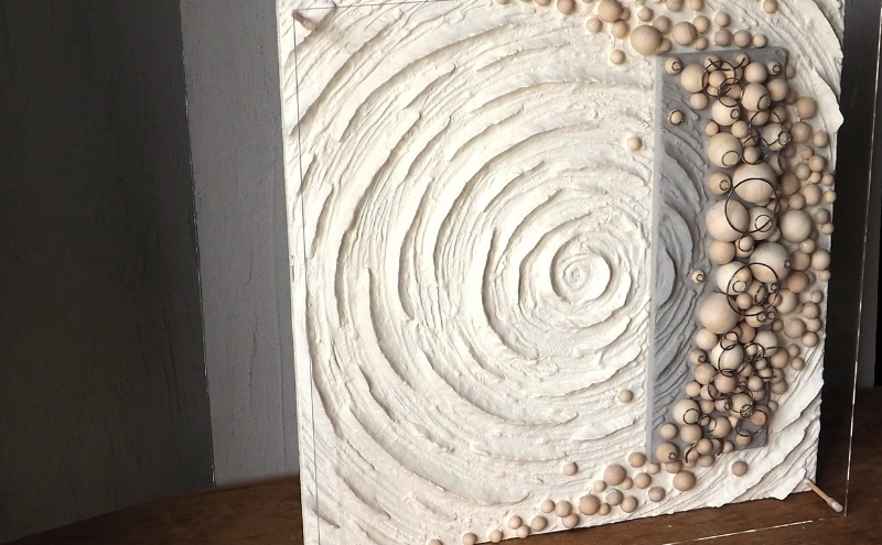 ウォールデコ/スクエア(4) インテリア オリジナル 立体インテリア 壁 装飾 花 フラワー 金属  おしゃれ ギフト プレゼント 岐阜県 海津市