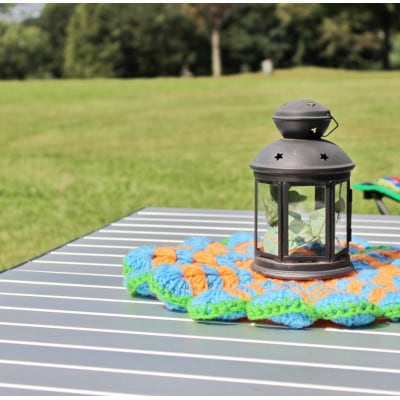 お尻も心も暖かいフラワーラグ3枚セット(ピクニック、キャンプに)