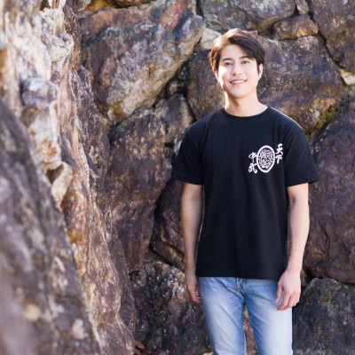 戦国武将Tシャツ 織田信長(ブラック,Lサイズ)