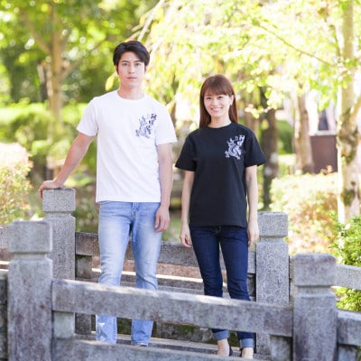 戦国武将Tシャツ 伊達政宗(ホワイト,Sサイズ)