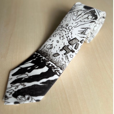 漫画アートネクタイ(シルク100%)