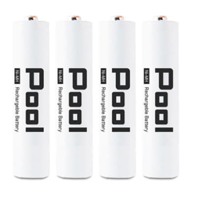 ニッケル水素電池Pool-プールー(単4形充電池4本+4ポート充電器)セット