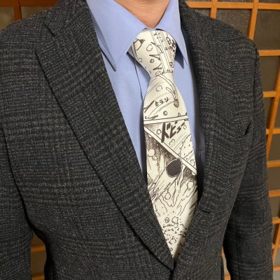 漫画アートネクタイ(シルク100%)