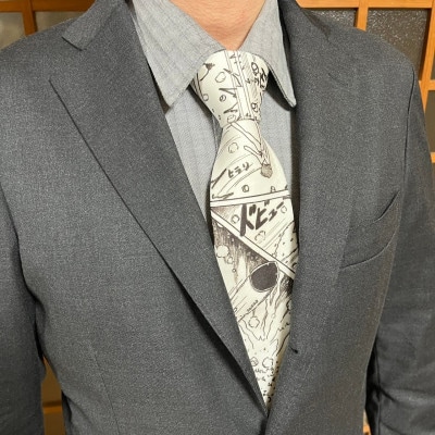 漫画アートネクタイ(シルク100%)