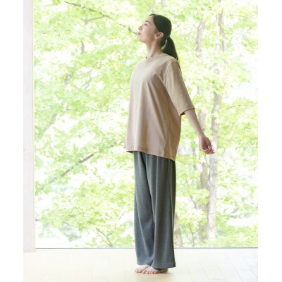 草木染めコットンTシャツ　柿渋