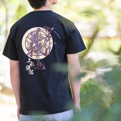 戦国武将Tシャツ 上杉謙信(ブラック,Sサイズ)