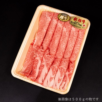 【最飛び雌牛】飛騨牛A5等級モモカタスライス　500g【配送不可地域：離島】