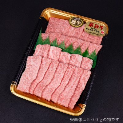 【最飛び雌牛】飛騨牛A5等級ミスジ・三角バラ焼肉用　300g【配送不可地域：離島】