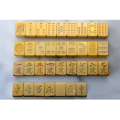 【24金が光る】金の牌 136個フルセット