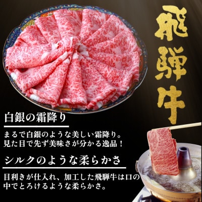 飛騨牛【白銀ロース】すき焼き・しゃぶしゃぶ用500g【配送不可地域：離島】