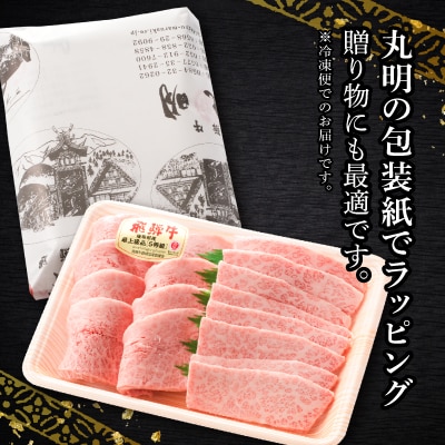 飛騨牛5等級　ミスジ・三角バラ　焼肉用　500g【配送不可地域：離島・北海道・沖縄県】