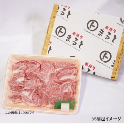 【飛騨牛】ロース・肩ロース焼き肉　500g(牛脂付き)【配送不可地域：離島】