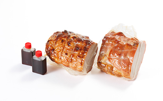 お肉屋さんの手作り焼き豚　300g×2　たれ付き【配送不可地域：離島】