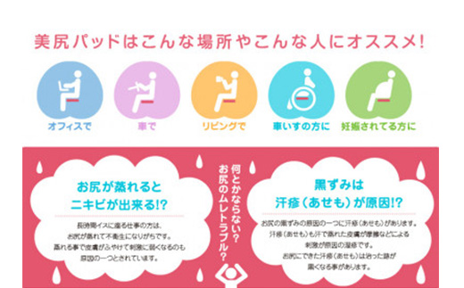 美尻パッド　留紺(とめこん)