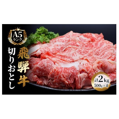 飛騨牛切り落とし計2kg【配送不可地域：離島】