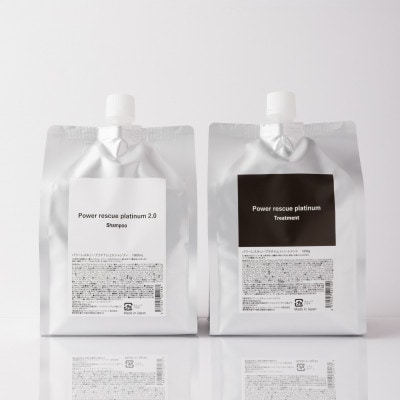 パワーレスキュープラチナム　詰め替え　シャンプー1000ml/トリートメント1000mlセット