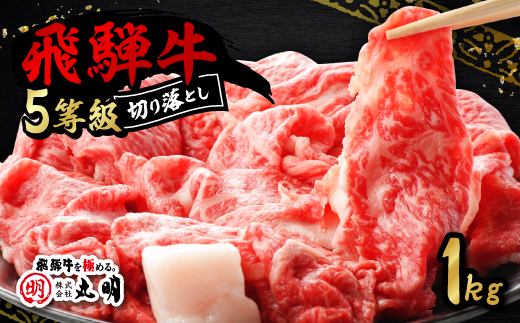 飛騨牛5等級　切り落とし用途いろいろ　1kg【配送不可地域：離島】