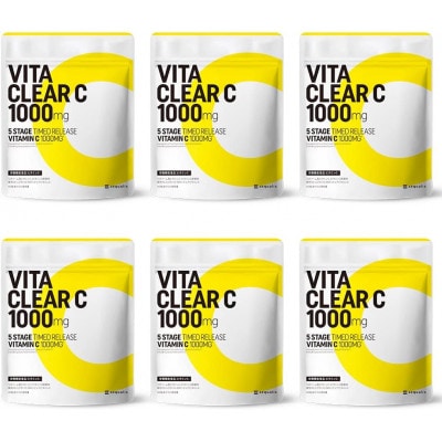 ビタミンCサプリメント ビタクリアC リポソームビタミンC配合 ビタミンC1,000mg 6袋セット