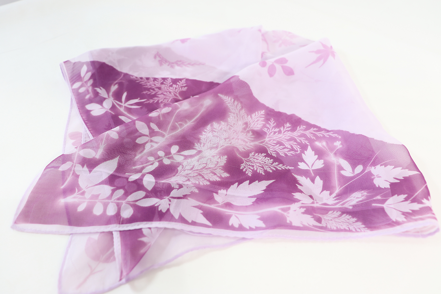 山の幸染め　スカーフ