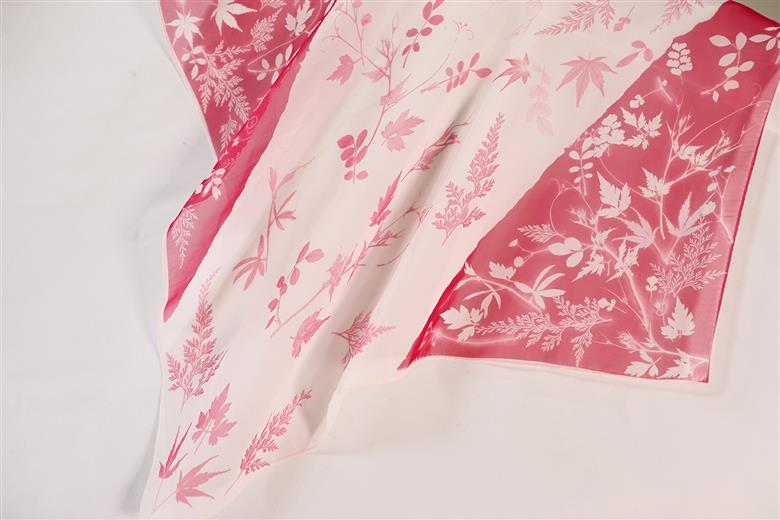 山の幸染め　スカーフ