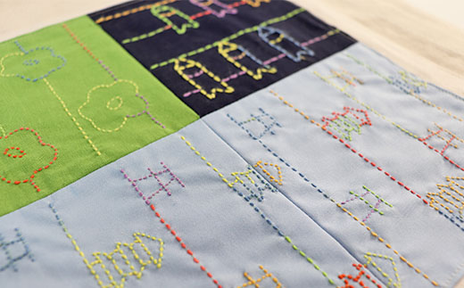 【刺し子】つながるトート【フェアトレード】