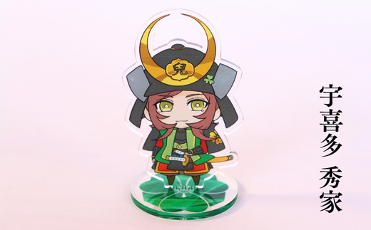 【アクリルスタンド】利家と西軍の重鎮たち（秀家　前田利家　小西行長） 豆本おまけ付