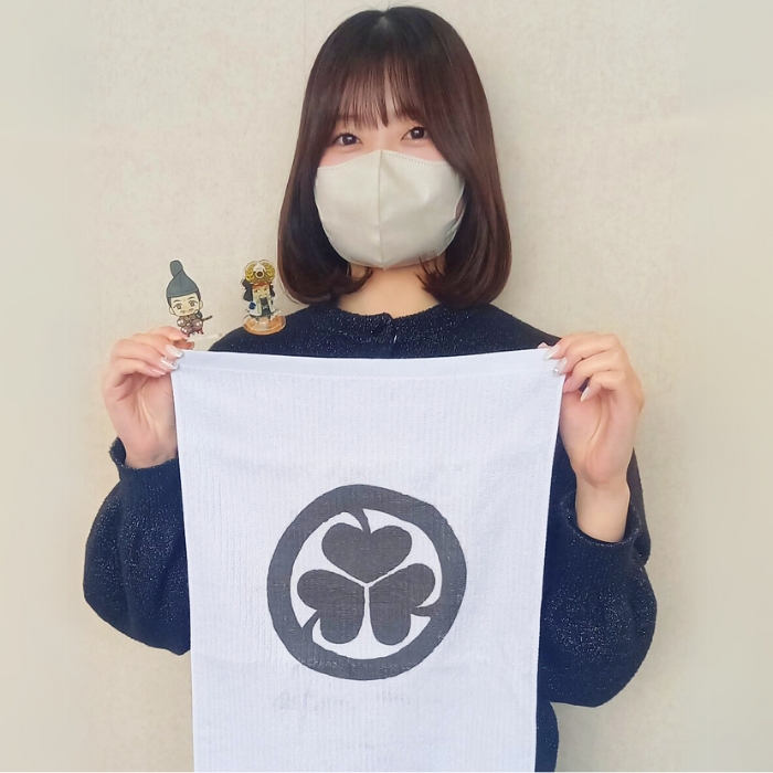 【戦国の覇者】徳川家康（しかみ像）　アクスタ＆ゆる三葉葵タオルセット