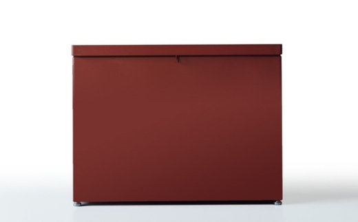 ベンチ型宅配ボックス takubo（色：カーディナルレッド） カーディナルレッド