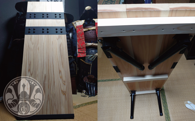 関ケ原戦国甲冑館オリジナル陣盾テーブル本物版